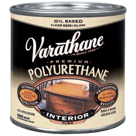 Varathane Varathane Premium Semi-Gloss Clear Oil-Based Polyurethane 0.5 pt 242172H